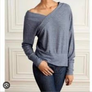 Stella & Dot / Dot the Double V Sweater Chambray Blue Size S. Perfect condition